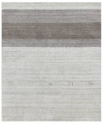 Light Gray Woolviscose Blend 3X5 Feet  Hand-Woven by Saraswati Global 6
