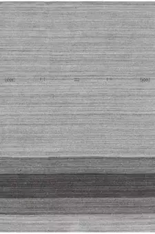 Light Gray Woolviscose Blend 5x8 Feet  Hand-Woven by Saraswati Global