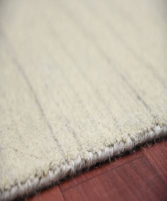 Ivory Woolviscose Blend 4x6 Feet  Hand-Woven by Saraswati Global 5