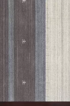 Ivory Woolviscose Blend 5x8 Feet  Hand-Woven by Saraswati Global
