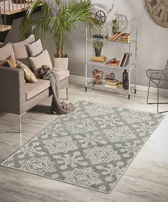 Shale Gray Wool Boston 4x6 Feet  Hand-Tufted by Saraswati Global 1