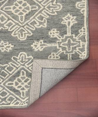 Shale Gray Wool Boston 4x6 Feet  Hand-Tufted by Saraswati Global 3