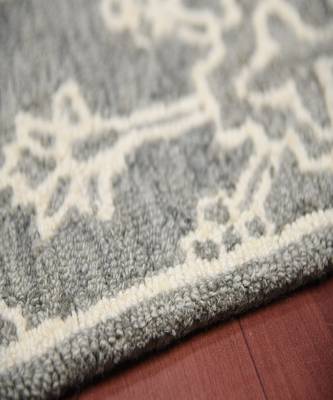 Shale Gray Wool Boston 4x6 Feet  Hand-Tufted by Saraswati Global 4