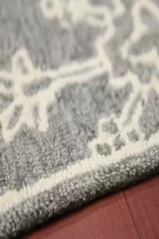 Shale Gray Wool Boston 4x6 Feet  Hand-Tufted by Saraswati Global