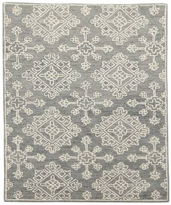 Shale Gray Wool Boston 4x6 Feet  Hand-Tufted by Saraswati Global 6