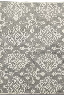 Shale Gray Wool Boston 4x6 Feet  Hand-Tufted by Saraswati Global