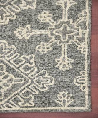 Shale Gray Wool Boston 4x6 Feet  Hand-Tufted by Saraswati Global 7