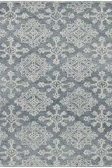 Gray Steel Wool Boston 5X7.6 Feet  Hand-Tufted by Saraswati Global
