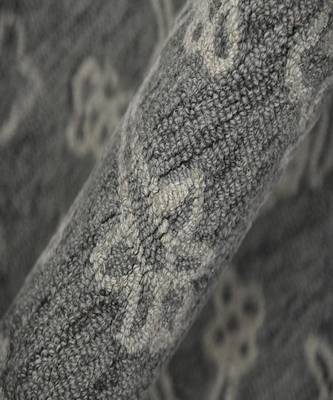 Graphite Wool Boston 4x6 Feet  Hand-Tufted by Saraswati Global 2