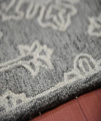 Graphite Wool Boston 4x6 Feet  Hand-Tufted by Saraswati Global 5