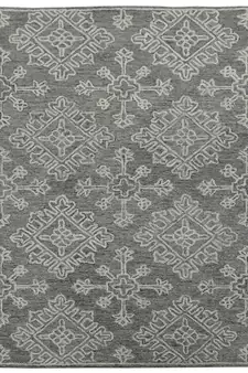 Graphite Wool Boston 4x6 Feet  Hand-Tufted by Saraswati Global