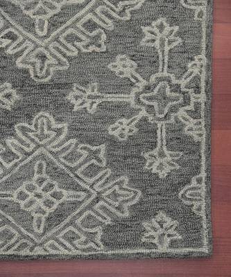 Graphite Wool Boston 4x6 Feet  Hand-Tufted by Saraswati Global 7