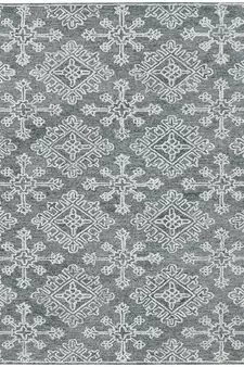 Graphite Wool Boston 5X7.6 Feet  Hand-Tufted by Saraswati Global