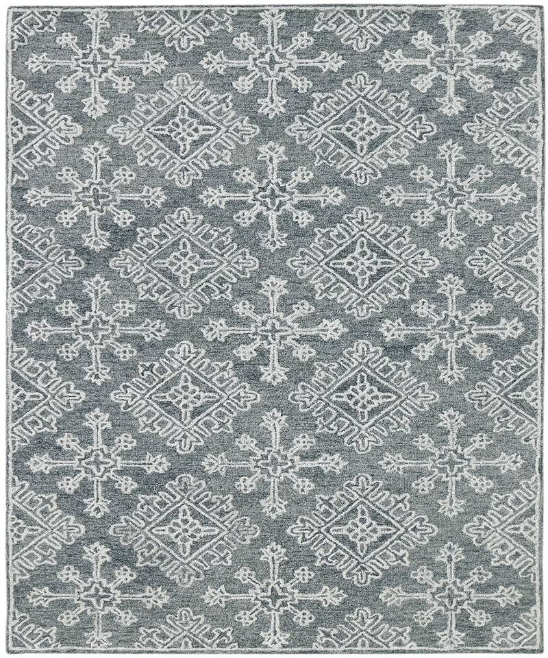 Graphite Wool Boston 5X7.6 Feet  Hand-Tufted by Saraswati Global