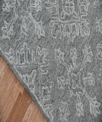 Graphite Wool Boston 5X7.6 Feet  Hand-Tufted by Saraswati Global 7