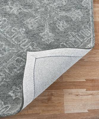 Graphite Wool Boston 7.6x9.6 Feet  Hand-Tufted by Saraswati Global 2