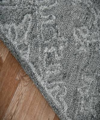 Graphite Wool Boston 7.6x9.6 Feet  Hand-Tufted by Saraswati Global 3
