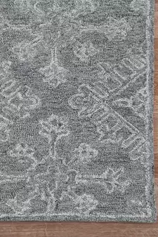 Graphite Wool Boston 7.6x9.6 Feet  Hand-Tufted by Saraswati Global