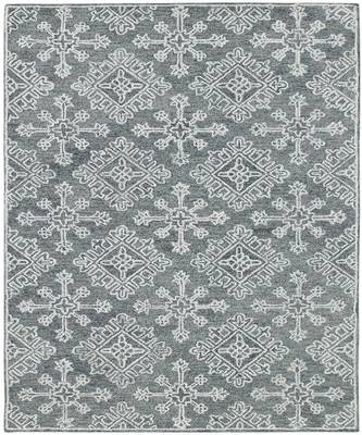 Graphite Wool Boston 7.6x9.6 Feet  Hand-Tufted by Saraswati Global 6
