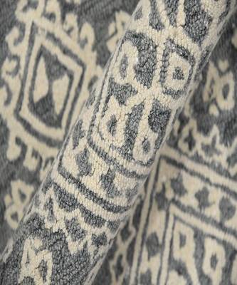 Slate Gray Wool Boston 4x6 Feet  Hand-Tufted by Saraswati Global 2