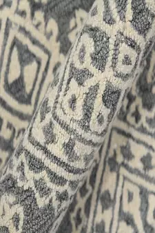 Slate Gray Wool Boston 4x6 Feet  Hand-Tufted by Saraswati Global