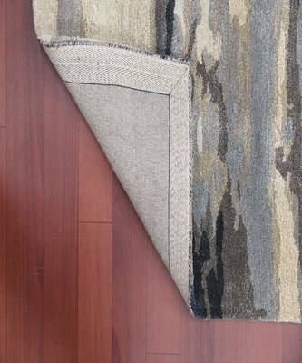 Sky Blue Wool & Viscose Dream Scape 4x6 Feet  Hand-Tufted by Saraswati Global 3