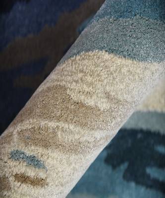 Emerald Wool & Viscose Dream Scape 4x6 Feet  Hand-Tufted by Saraswati Global 2