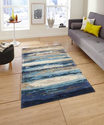 Emerald Wool & Viscose Dream Scape 4x6 Feet  Hand-Tufted by Saraswati Global 1