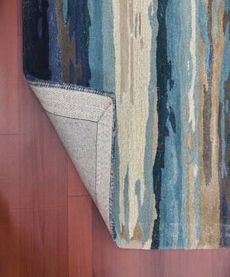 Emerald Wool & Viscose Dream Scape 4x6 Feet  Hand-Tufted by Saraswati Global 3