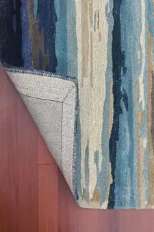 Emerald Wool & Viscose Dream Scape 4x6 Feet  Hand-Tufted by Saraswati Global