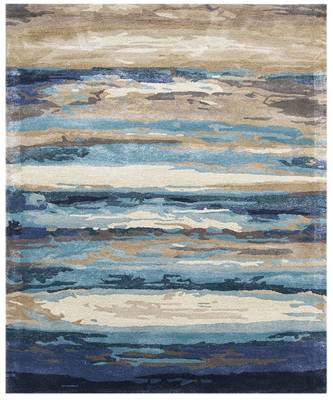 Emerald Wool & Viscose Dream Scape 4x6 Feet  Hand-Tufted by Saraswati Global 6