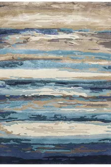 Emerald Wool & Viscose Dream Scape 4x6 Feet  Hand-Tufted by Saraswati Global