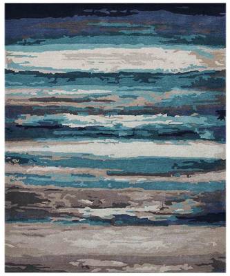 Emerald Wool & Viscose Dream Scape 5x8 Feet  Hand-Tufted by Saraswati Global 2