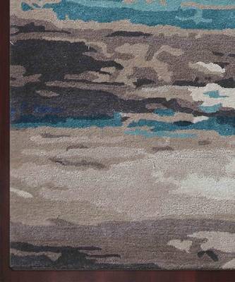 Emerald Wool & Viscose Dream Scape 5x8 Feet  Hand-Tufted by Saraswati Global 3