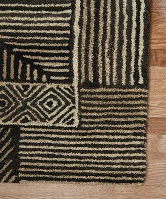 Natural Brown Wool Boston 5x8 Feet  Hand-Tufted by Saraswati Global 5