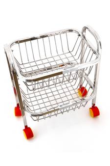 Fruit &  Kitchen Trolley with wheels Fruit Basket  Basket Onion Potato Rack for Kitchen Stand for Kitchen  items (2