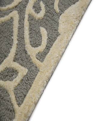Platinum Wool & Viscose Glow 4x6 Feet  Hand-Tufted by Saraswati Global 4