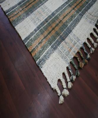Olive Jute Hampton 5X7.6 Feet  Hand-Woven by Saraswati Global 2