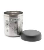 Coconut Daisy Stainless Steel Jumbo Matt Containers  -Set of 2 (Capacity 500 ML Each)
