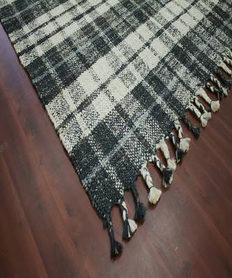 Charcoal Jute Hampton 5X7.6 Feet  Hand-Woven by Saraswati Global 2