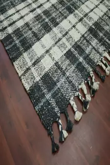 Charcoal Jute Hampton 5X7.6 Feet  Hand-Woven by Saraswati Global