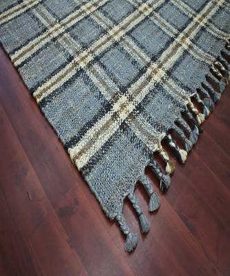 Blue Jute Hampton 5X7.6 Feet  Hand-Woven by Saraswati Global 2