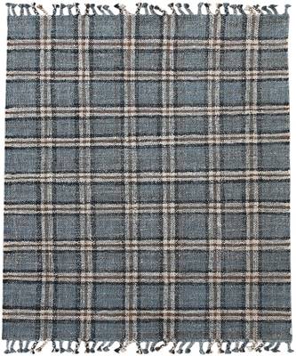 Blue Jute Hampton 5X7.6 Feet  Hand-Woven by Saraswati Global 4