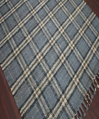 Blue Jute Hampton 5X7.6 Feet  Hand-Woven by Saraswati Global 5