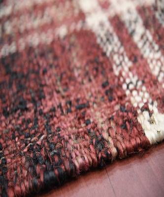 Brick Red Jute Hampton 3.6X5.6 Feet  Hand-Woven by Saraswati Global 4