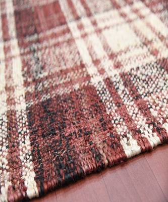 Brick Red Jute Hampton 3.6X5.6 Feet  Hand-Woven by Saraswati Global 5