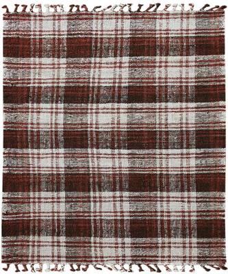 Brick Red Jute Hampton 5X7.6 Feet  Hand-Woven by Saraswati Global 4