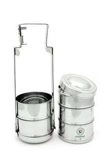 coconut Bombay Tiffin 5 Containers Lunch Box 10 x 5