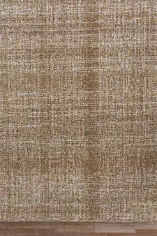 Rust Natural  Wool Laurel 7.6x9.6 Feet  Hand-Tufted by Saraswati Global