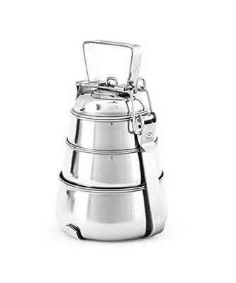 Coconut Stainless Steel Pyramid Tiffen Containers Lunch Box, Pack of 3 2